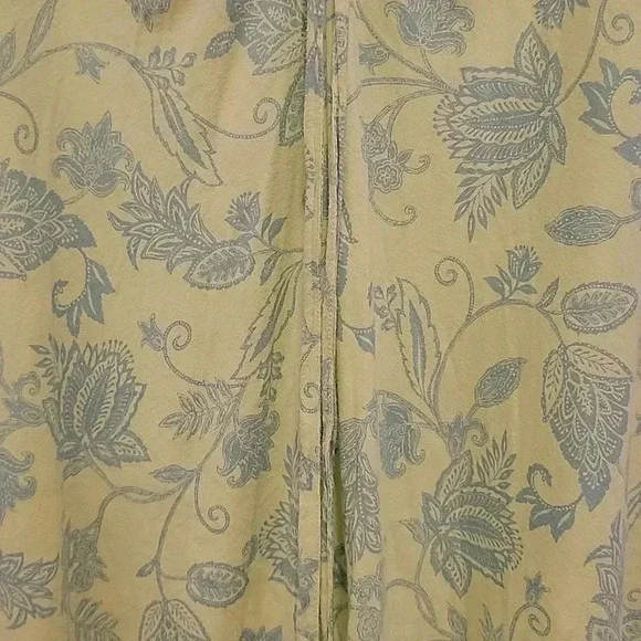 Patagonia Dress Halter Neck Tie Green Floral Size Medium - Picture 5 of 6